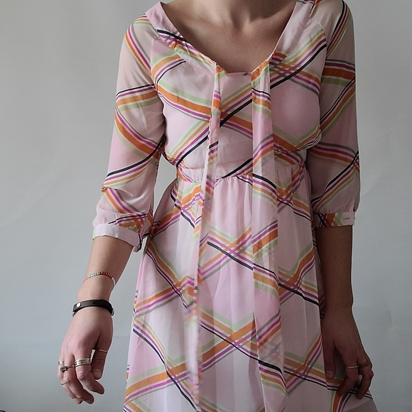 Lined Pink Dress - Picture 3 of 5